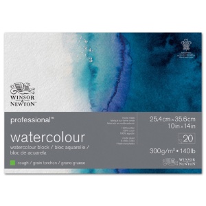 Winsor & Newton Professional Watercolour Block 140lb 10"x14" Rough Press