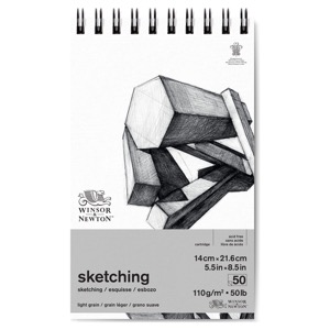 Winsor & Newton Sketching Spiral Pad 5.5"x8.5" Light Grain