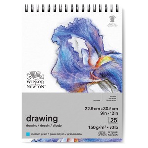 Winsor & Newton Drawing Spiral Pad 9"x12" Medium