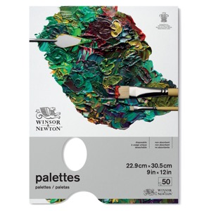 Bellofy Palette Paper Painting Pad – Disposable Acrylic Oil Paint Palette  50 Sheets - 9x12 in - Perfect for Mixing Acrylic Paint, Oils, Caseins -  Artist Mixing Palette, Palette for Acrylic Painting