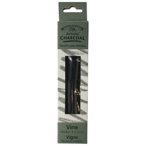 Winsor & Newton Artists' Vine Charcoal 3 Pack Medium