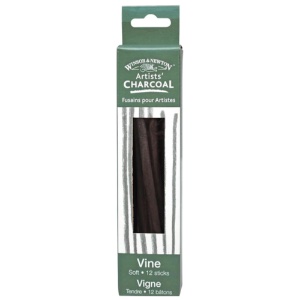 Winsor & Newton Artists' Vine Charcoal 12 Pack Soft