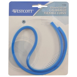 Westcott C-Thru TC-386 Vinyl Flexible Calibrated Curve 20"