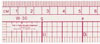 Engineer Plastic Metric Graph Ruler 12" x 1" (8ths & 16ths)