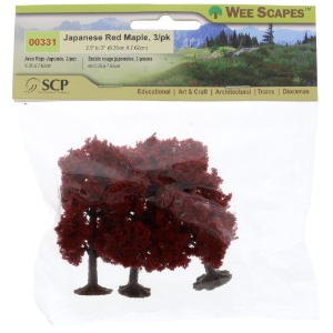 Simi Creative Wee Scapes Japanese Red Maple 3 Pack 2.5" - 3"