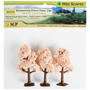Wee Scapes Blossoming Cherry Trees - 3 pack