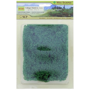 Simi Creative Wee Scapes Foliage Clusters 150 Sq. In. Bushes Light Green