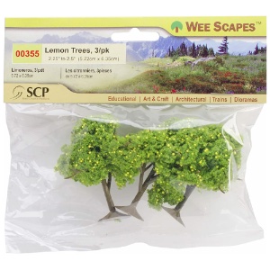 Simi Creative Wee Scapes Lemon Trees 3 Pack 2.25" - 2.5"
