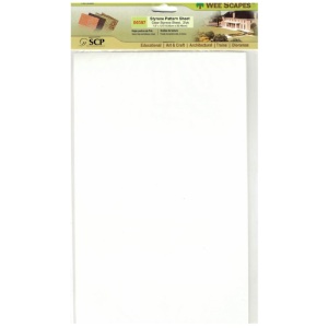 Simi Creative Wee Scapes Styrene Pattern Sheet 2 Pack 7.5"x12" Clear
