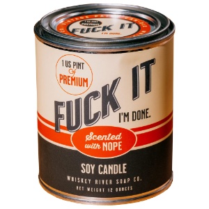 Whiskey River Soap Company Vintage Paint Soy Candle 12oz Fuck It
