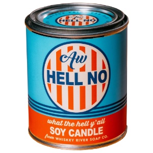Whiskey River Soap Company Vintage Paint Soy Candle 12oz Aw Hell No
