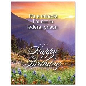 Whiskey River Soap Co. Greeting Card Federal Prison