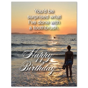 Whiskey River Soap Co. Greeting Card Toothbrush Surprise