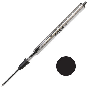 Monteverde USA Soft Roll Ballpoint Pen Medium Refill 2 Pack Black