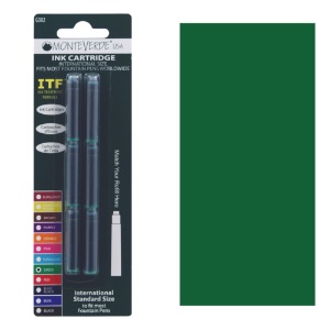 Monteverde USA International Standard Ink Cartridge 6 Pack Green