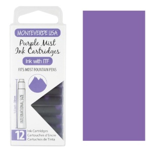 Monteverde USA Core Ink Cartridge 12 Pack Purple Mist