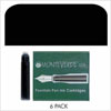 Monteverde Standard Ink Cartridge 6 Pack Black