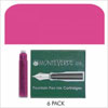Monteverde Standard Ink Cartridge 6 Pack Pink
