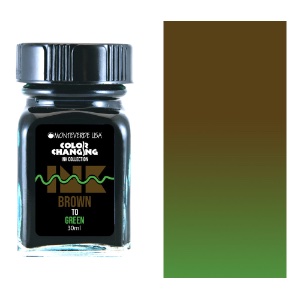 Monteverde USA Color Changing Fountain Pen Ink 30ml Brown To Green