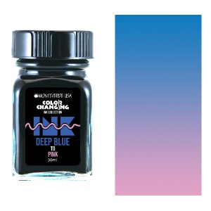 Monteverde USA Color Changing Fountain Pen Ink 30ml Deep Blue To Pink