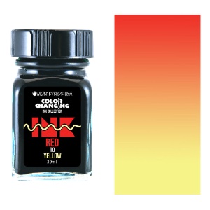 Monteverde USA Color Changing Fountain Pen Ink 30ml Red To Yellow