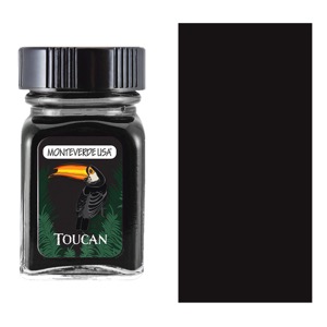 Monteverde USA Jungle Fountain Pen Ink 30ml Toucan Black