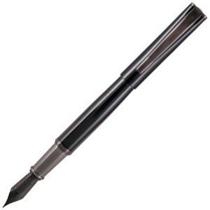 Monteverde USA Impressa Fountain Pen Black with Gun Metal Trim Medium