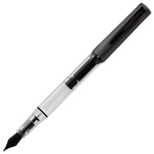 Monteverde USA MP1 Lock-It Piston Fountain Pen Coal Grey Extra Fine