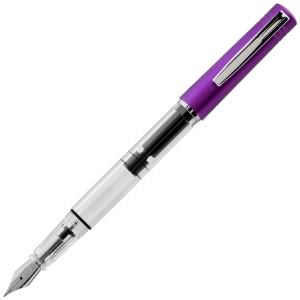 Monteverde USA MP1 Lock-It Piston Fountain Pen Purple Frost Medium