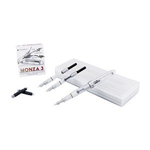 Monteverde Monza 3 Fountain Pen Set - Crystal Clear
