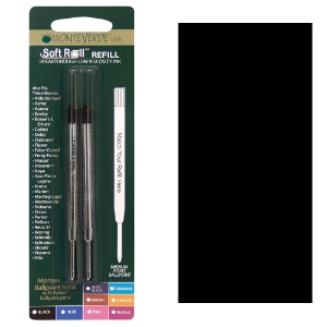 MONTEVERDE B/P REFILL 2pk BLACK