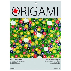 Fold'Ems Origami Paper: Folk Art Patterns (36 Sheets)