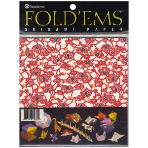 Fold'ems Origami Paper: Yuzen Patterns (24 Sheets)
