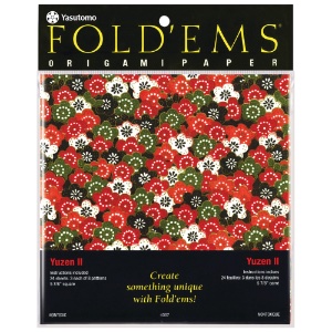 Fold'Ems Origami Paper: Yuzen Patterns II (24 Sheets)