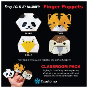 Origami Finger Puppets 100pc Classroom Pack
