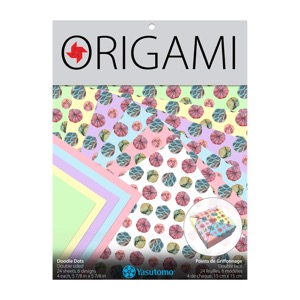 ORIGAMI DOODLE DOTS 24-SHEET