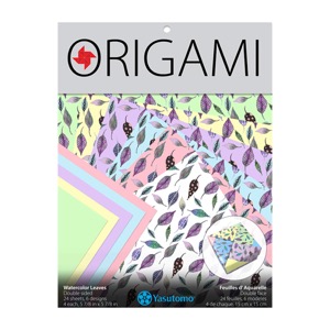 Yasutomo Origami Paper 5-7/8" Watercolor Leaves
