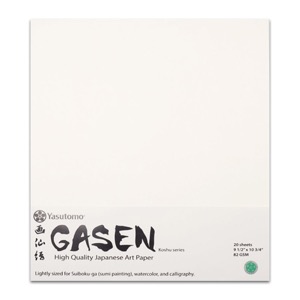 Yasutomo Gasen Japanese Art Paper 20 Sheets 9-1/2"x10-3/4"