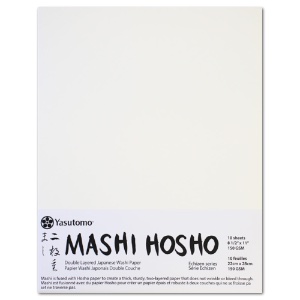 Yasutomo Mashi Hosho Washi Paper 8-1/2"x11" 10 Sheet White