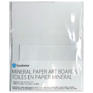 Yasutomo Mineral Paper Art Board 3 Pack Assorted