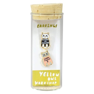 Yellow Owl Workshop Post Earrings Gurrl Power