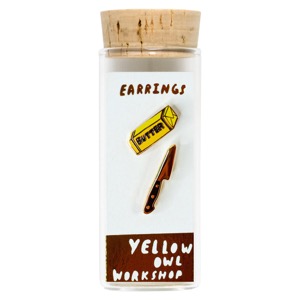 Yellow Owl Workshop Post Earrings Butter & Knife