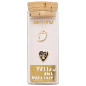 Yellow Owl Workshop Post Earrings Ghost & Ouija