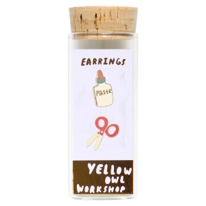 Yellow Owl Workshop Post Earrings Paste & Scissors