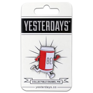 Yesterdays Enamel Pin Beer Run