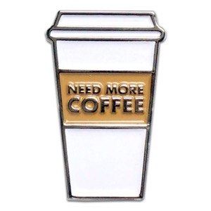 Yesterdays Enamel Pin Coffee Addict
