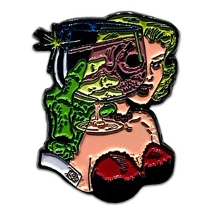 Yesterdays Enamel Pin Misfits Die Die My Darling Cover Art