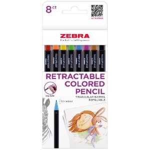 Zebra Zensations Mechanical Colored Pencil 2.0mm 8 Set