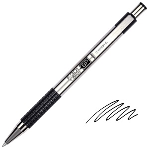 Zebra F-301 Retractable Ballpoint Pen 1.6mm Black