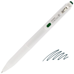 Zebra SARASA R Retractable Gel Pen 0.4mm Green Black